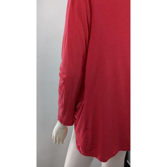 Rags & Couture Pink Open Front Long Cardigan Sweater - Picture 9 of 11